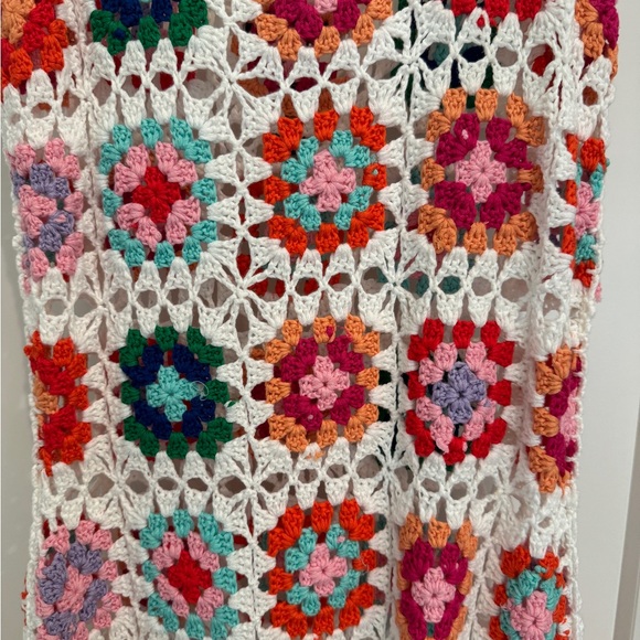 James Dress Tropical Sunset Crochet LARGE - Picture 3 of 3